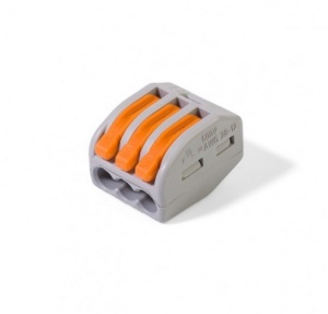 Клемма соединит WAGO 222-413 (3х2,5/4мм) с рычажком