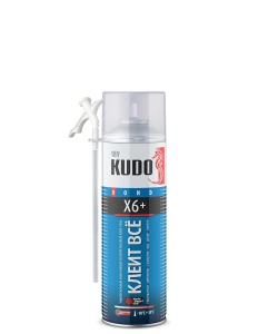 Пена-клей монтажный универсальный конструкционный O-FIX X15+1000мл КУДО