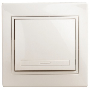 Выключатель Intro с/п 1кл 10А слоновая кость 1-101-02