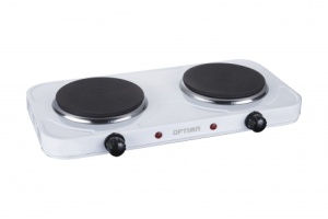 Электроплита WILLMARK HS-215W 2 конфорки чугунные 1000Вт/1500Вт