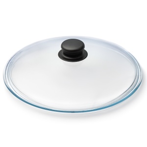 Крышка стекло 28см литая, пластиковая кнопка рукав TM Appetite 1/10