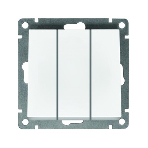 Выключатель Афина 3 кл белый А0043