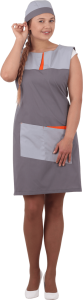 Униформа ГРАНЬ серый/оранж. р. 48/50 170-176(ЧЗ)     