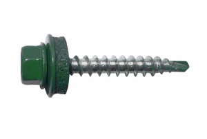 Саморез кровельный 4,8х70 RAL 6005 (зеленный мох) 
