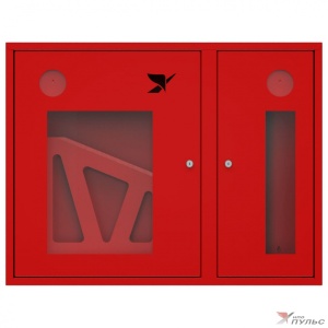 Шкаф пожарный ШКП-315 НЗК красн  840*650*230 огн+рукав