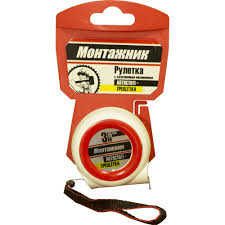 Рулетка 5мх25мм автостоп-трещотка "Монтажник"