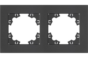 Рамка Афина двухместная графит А0044-Gr