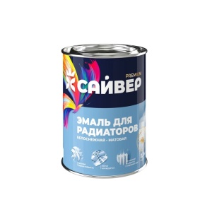 Эмаль термостойкая для радиаторов 0,8кг белоснежная матовая для наружных и внутренних работ 
