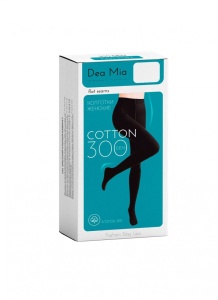 Колготки женские Диа Миа БАМБУК (DEA MIA BAMBOO) 300ден  черн р.5