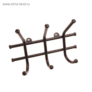 Вешалка настенная 3 крючка Норма 3