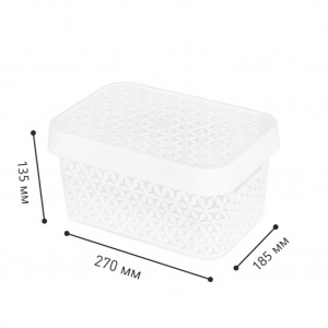 Корзина Элемент с крышкой 5л Башпласт