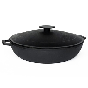 Жаровня чугунная 40 см с крышкой ТМ Гардарика 1/2