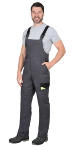 Полукомбинезон СИРИУС-Ховард темно-серый с черн.,р.128-132/170-176(ЧЗ)