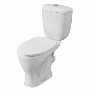 Унитаз-компакт ВОРОТЫНСКИЙ, 1-реж., ниж. подв., кноп., сид. БЕЛЫЙ  КРАП 