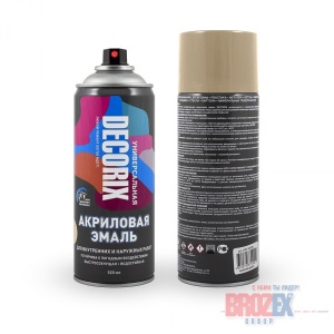 Эмаль аэроз. универс.КАМУФЛЯЖ серый 520мл DECORIX 