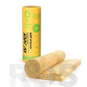 ТЗИ Изовер Теплый дом ТВИН  50х1220х5490 2л в спайке по 7 рул