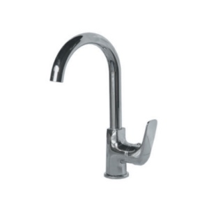 Смеситель для кухни MEGABREEZE рычажный высокий излив с подводкой.