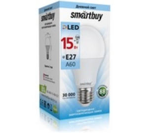 Лампа  LED-А60 15Вт 4000 Е27 Smartbuy