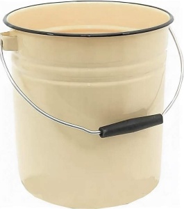 Ведро эмалированное 12л цилиндрическое без крышки