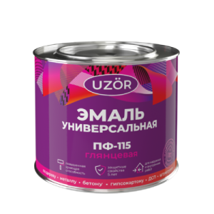 Эмаль ПФ-115 зеленая 1,8кг т.м.УЗОР (6) Сайвер