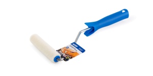 Мини-валик в сборе Работы с ЛАКАМИ 150мм ручка 30см 1/50 (СИНЯЯ РУЧКА)