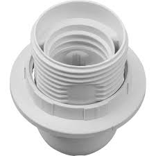 Патрон Е27 с кольцом белый (люстровый)