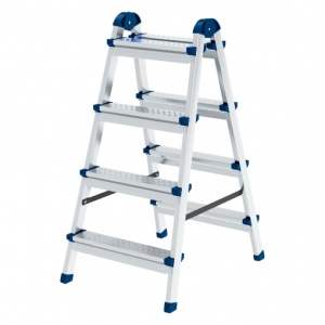 Стремянка двусторонняя 4 ступ. стальная, Сибртех