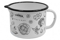 Кружка эмалированная 1,0 л Harvest со слив/носиком 1/8