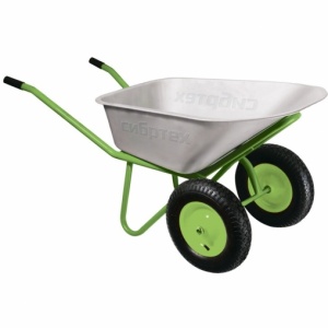 Тачка строительная двухколесная 90л/230кг Сибртех