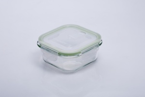Контейнер стекло 1200мл квадратный 180х180х76мм ТМ Eley зеленый