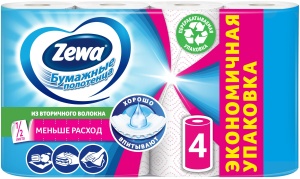 Полотенца кухонные Zewa Премиум 2сл  4шт
