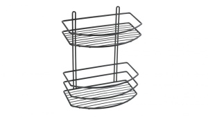 Полка овальная Fixsen двухэтажная, черная