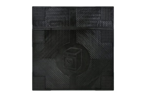 Коврик резиновый Антивибрационный 62*65*0,7см черный VORTEX