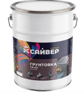 Грунтовка ГФ-021 серая матовая 5кг (3) Сайвер