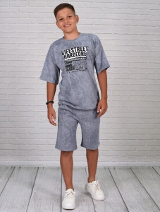 Костюм мал. (футб+шорты) 797-24 рост 38/152 (ЧЗ)