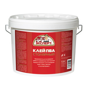 Клей ПВА столярный 0,9кг -30С (6) ЭКСПЕРТ 
