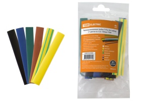 Термоусаживаемая трубка ТУТнг набор 8/4(7цв по 3шт 100мм)