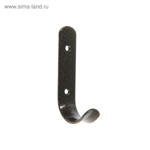 Крючок-вешалка 1-но рожковый 65мм бронза