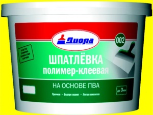 Шпатлевка полимер-клеевая на основе ПВА 3кг Д-002 (8) 