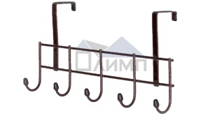 Вешалка надверная 5 крючков из прутка Олимп