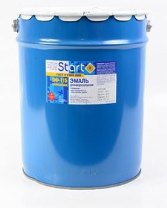 Эмаль ПФ-115 светло-серая 20кг Сайвер