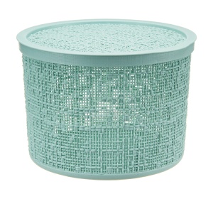 Коробка 4,5л Бязь с крышкой М-Пластика