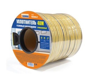 Уплотнитель резиновый профиль D черный раз.12х10мм 40м