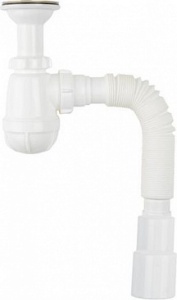 Сифон Aquant для тюльпана малый 1 1/2х40 с гибким соединением