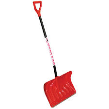 Лопата пластмассовая Пингвин 500х340 планка на закл., алюминиевый черенок