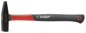 Молоток 300гр фиберглассовая красная ручка ЗУБР 