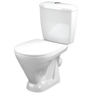 Унитаз-компакт РАДУГА Тарельчатый, к/в, 1-реж. сид. ПП