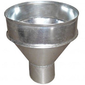 Воронка оцинкованная д.140   