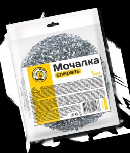Мочалка для посуды металлическая спираль ЖУ-ЖУ 1 шт