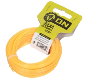 Леска д/триммера "звезда" 2,4мм 15м 15-01-004 